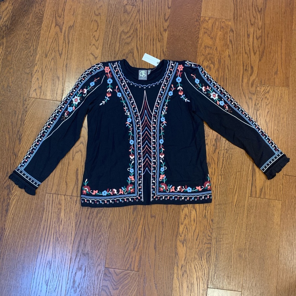 NWT! One September for Anthro Wesley Top, XS - Picture 2 of 5